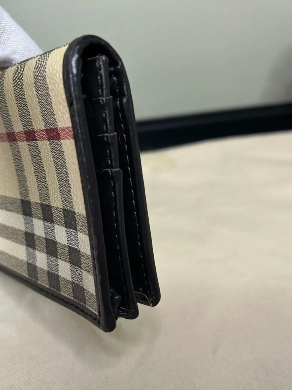 Father’s Day Burberry Iconic Nova Check Bifold Wallet with Embossed Logo